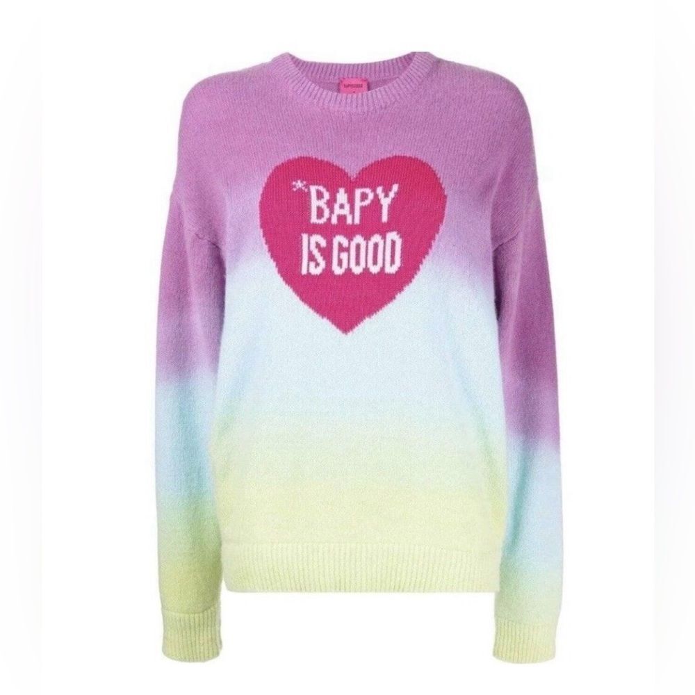 Bapy By a Bathing Ape Merino Cashmere Sweater Bapy is Good